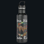 Pura Vida Costa Rica Sloth Surfing Sleepy Summer V Stainless Steel Water Bottle<br><div class="desc">Pura Vida Costa Rica Sloth Surfing Sleepy Summer Vacation</div>
