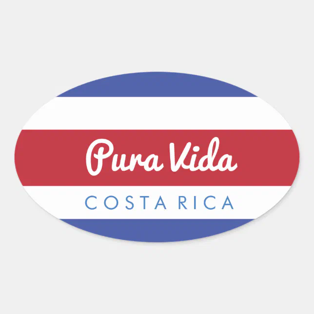 Pura Vida Costa Rica Sticker Zazzle