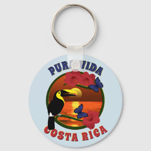 Pura Vida Costa Rica Template Keychain