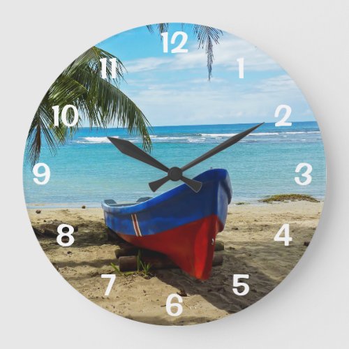 Pura Vida in Costa Rica _ Central America Large Clock