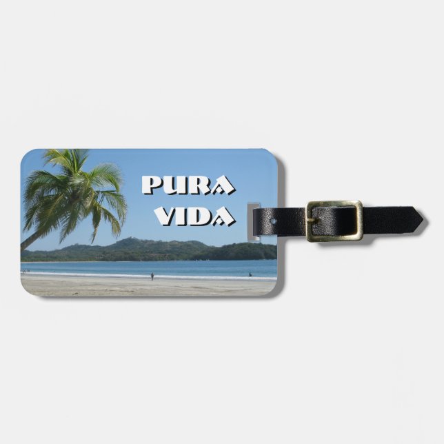 Pura Vida Luggage Tag (Front Horizontal)