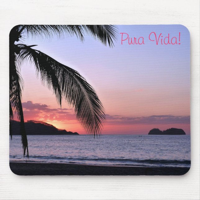 Pura Vida! Mouse Pad (Front)