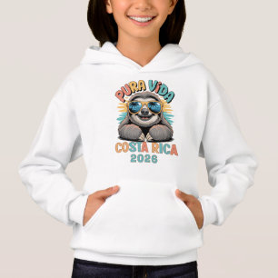 Pura Vida Sloth Lovers Costa Rica Relaxed Hoodie