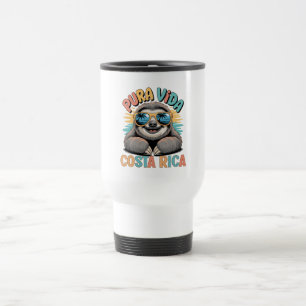 Pura Vida Sloth Lovers Costa Rica Relaxed Travel Mug