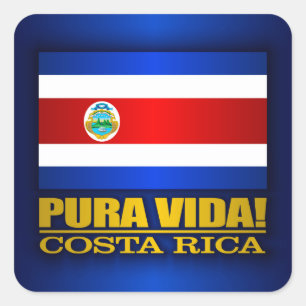 Pura Vida Square Sticker