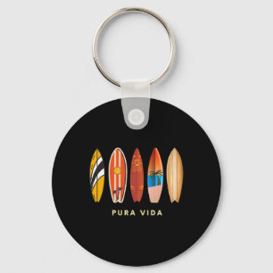 Pura Vida Surfboards Costa Rica Surfing Keychain