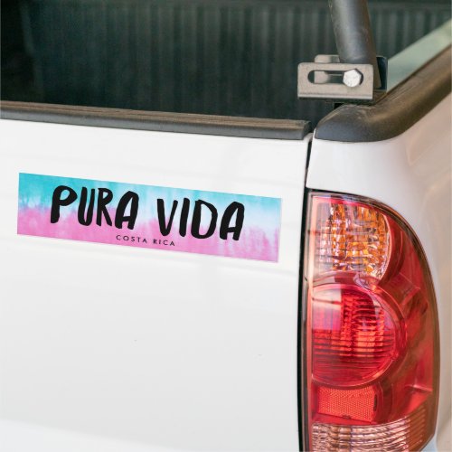 Pura Vida Tie Dye Costa Rica Bumper Sticker
