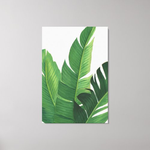 Pura Vida _ Tropical Leaves Canvas Print