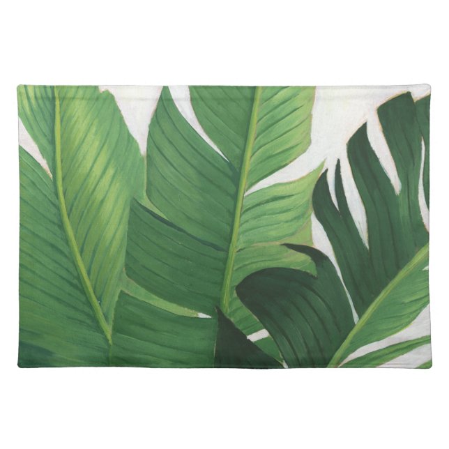 Pura Vida - Tropical Leaves Cloth Placemat (Front)