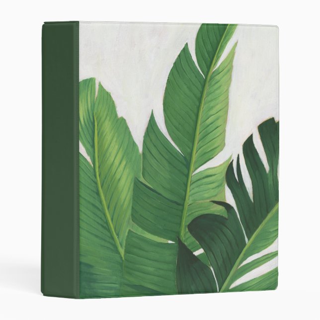Pura Vida - Tropical Leaves Mini Binder (Front/Spine)