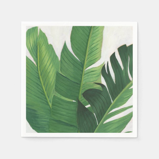 Pura Vida - Tropical Leaves Napkins (Front)