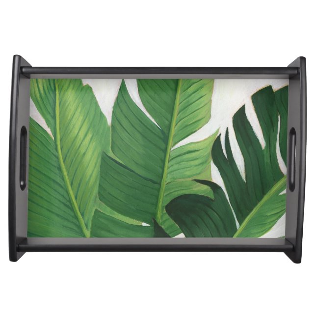 Pura Vida - Tropical Leaves Serving Tray (Front)