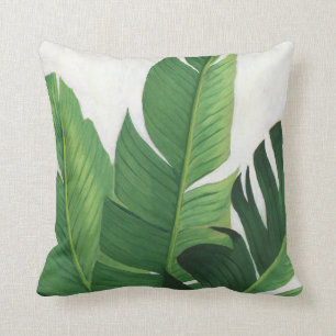 Pura Vida - Tropical Leaves Throw Pillow