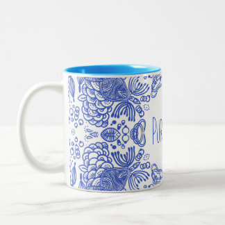 PURA VIDA Two-Tone COFFEE MUG