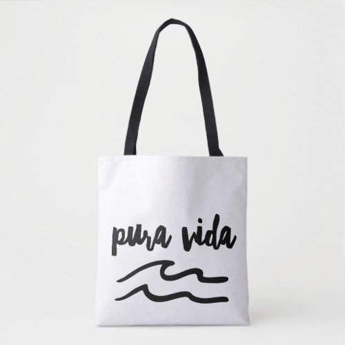 Pura Vida Wave Costa Rica Tote Bag