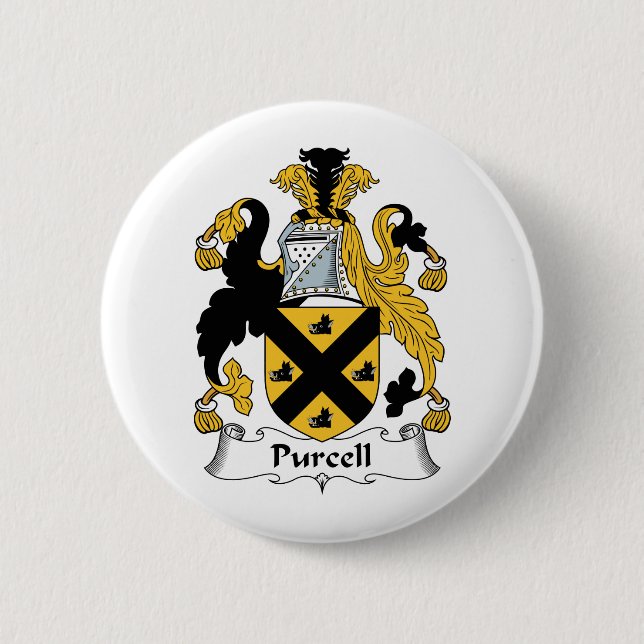 Purcell Family Crest Button (Front)