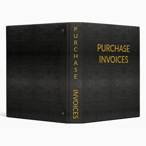 PURCHASE INVOICES 3 RING BINDER