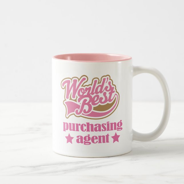 Purchasing Agent Gift (Worlds Best) Two-Tone Coffee Mug (Right)