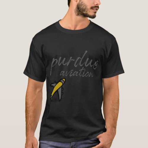 Purdue aviation for men and women  plane  aircraft T_Shirt