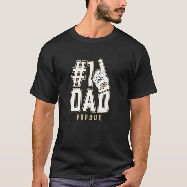 Purdue University Boilermakers #1 Dad T-Shirt (Front)