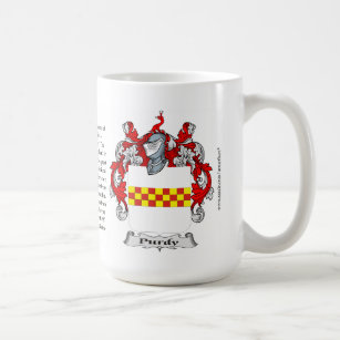 Purdy name, the Origin, the Meaning and the Crest Coffee Mug