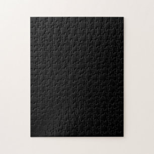 Pure Black Solid Color Jigsaw Puzzle