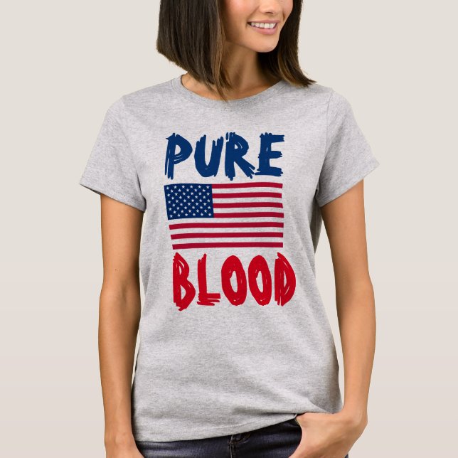 PURE BLOOD PATRIOT anti-jab patriot T-Shirts (Front)