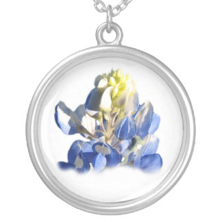 Pure Blue Bonnet Necklace round