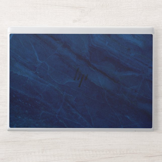 Pure blue marble HP laptop skin (Front)