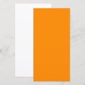 Pure Bright Orange Customized Template Blank (Front/Back)