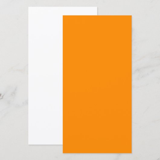 Pure Bright Orange Customized Template Blank (Front/Back)