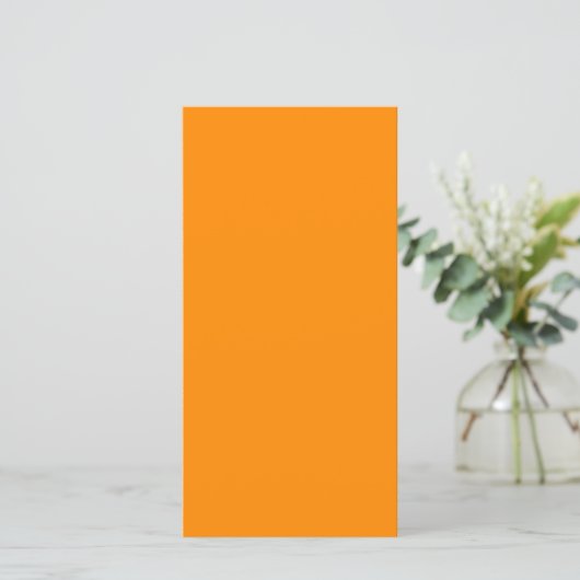 Pure Bright Orange Customized Template Blank (Standing Front)