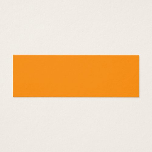 Pure Bright Orange Customized Template Blank Business Cards