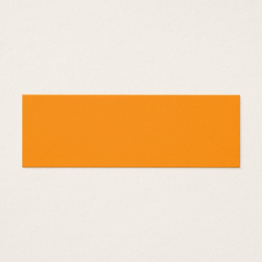 Customizable Pure Bright Orange Customized Template Blank Business Cards