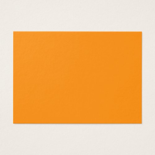 Pure Bright Orange Customized Template Blank Business Card Template