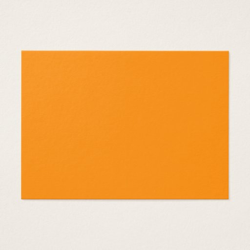 Customizable Pure Bright Orange Customized Template Blank Business Card Template