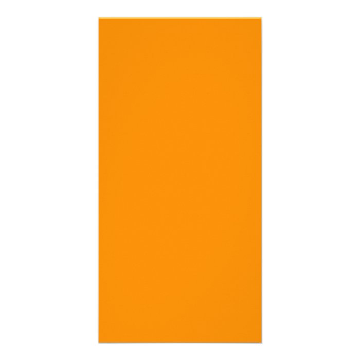 Pure Bright Orange Customized Template Blank Customized Photo Card