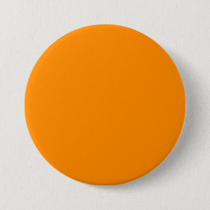 Pure Bright Orange Customized Template Blank Pinback Button