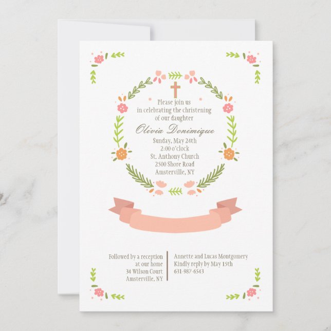 Pure Celebration Religious Invitation (Front)