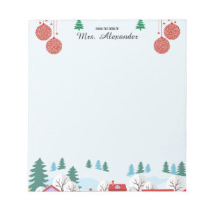 Pure Christmas Season Teacher Notepad