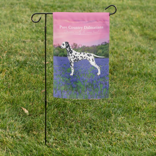 Pure Country Dalmatians Garden Flag (In SItu)
