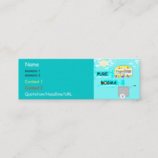 Customizable Pure Dogma Business Card