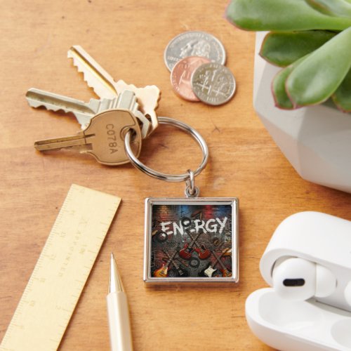 Pure Energy: Rock 'n' Roll Electric Guitar Keychain
