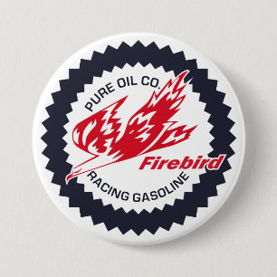 Pure Firebird Racing Gasoline vintage sign Pinback Button