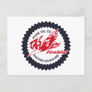 Pure Firebird Racing Gasoline vintage sign Postcard