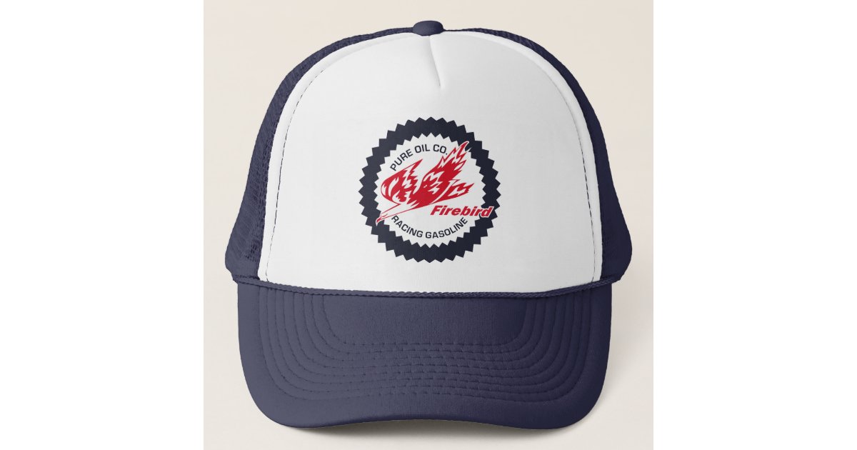 Pure Firebird Racing Gasoline vintage sign Trucker Hat | Zazzle