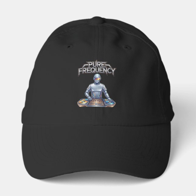Pure Frequency – Electronic Music Art Performance Cap (Front)