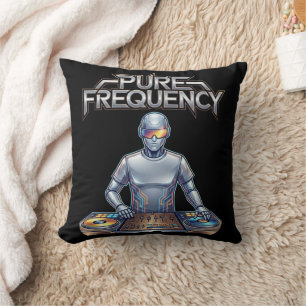 Pure Frequency – Electronic Music Art Throw Pillow