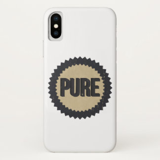 Pure Gasoline vintage sign. iPhone X Case