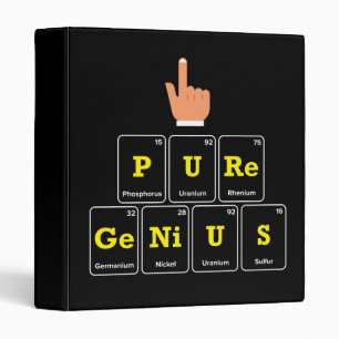 Pure Genius 3 Ring Binder
